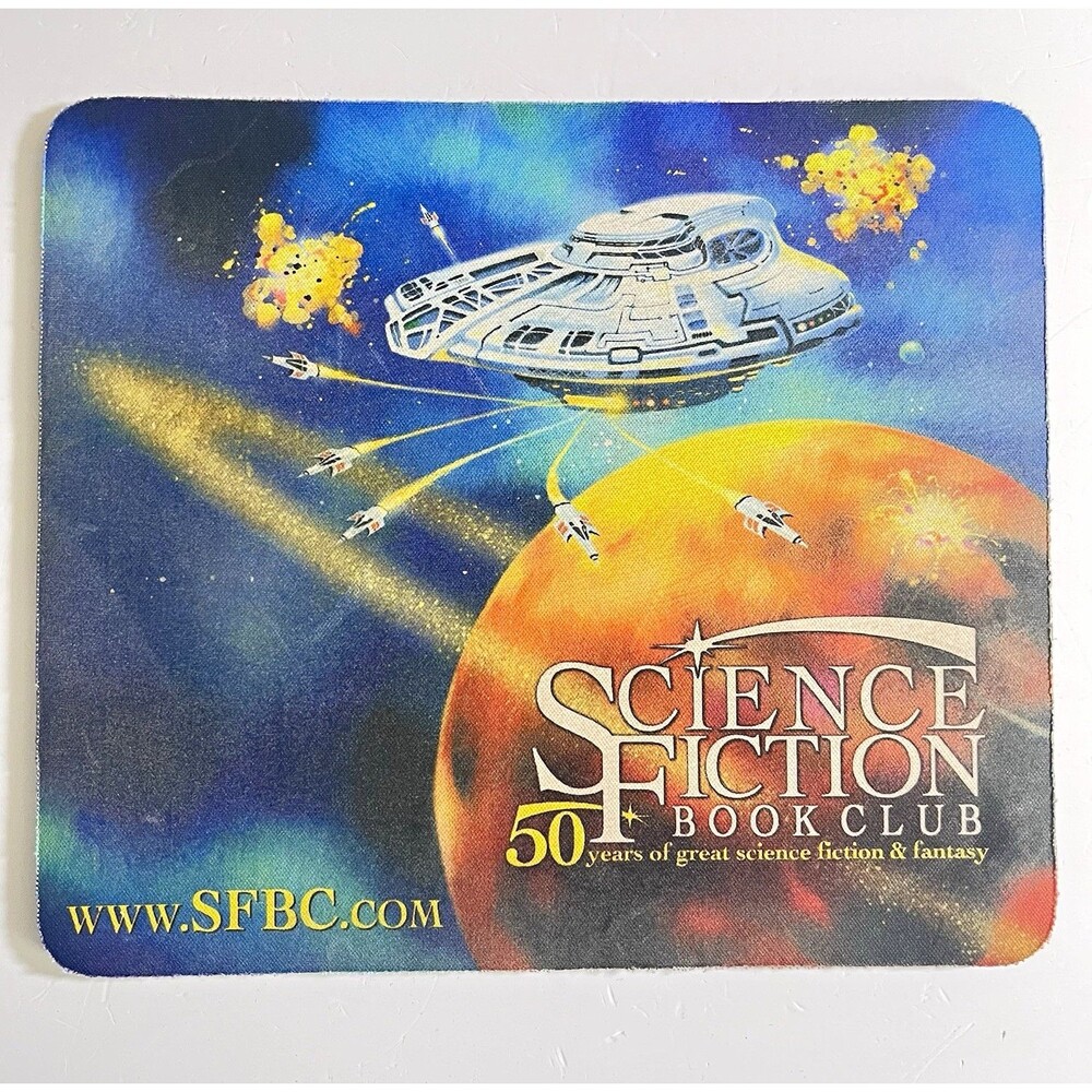 Science Fiction Book Club Vintage 2003 SFBC 50th Anniversary Pictorial Mouse Pad
